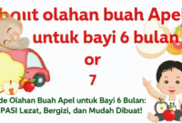 7 Ide Olahan Buah Apel untuk Bayi 6 Bulan: MPASI Lezat, Bergizi, dan Mudah Dibuat!