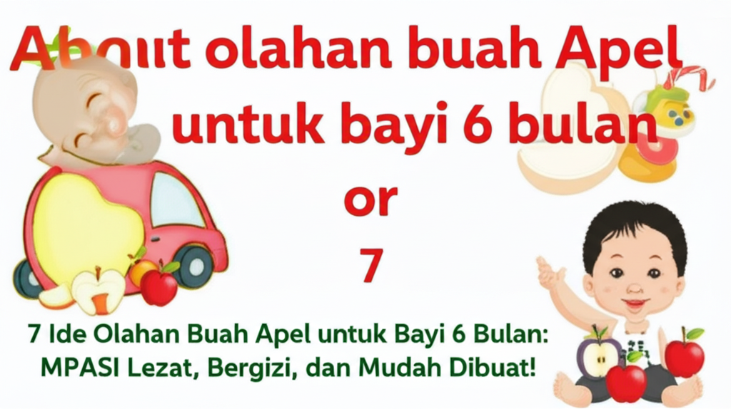 7 Ide Olahan Buah Apel untuk Bayi 6 Bulan: MPASI Lezat, Bergizi, dan Mudah Dibuat!