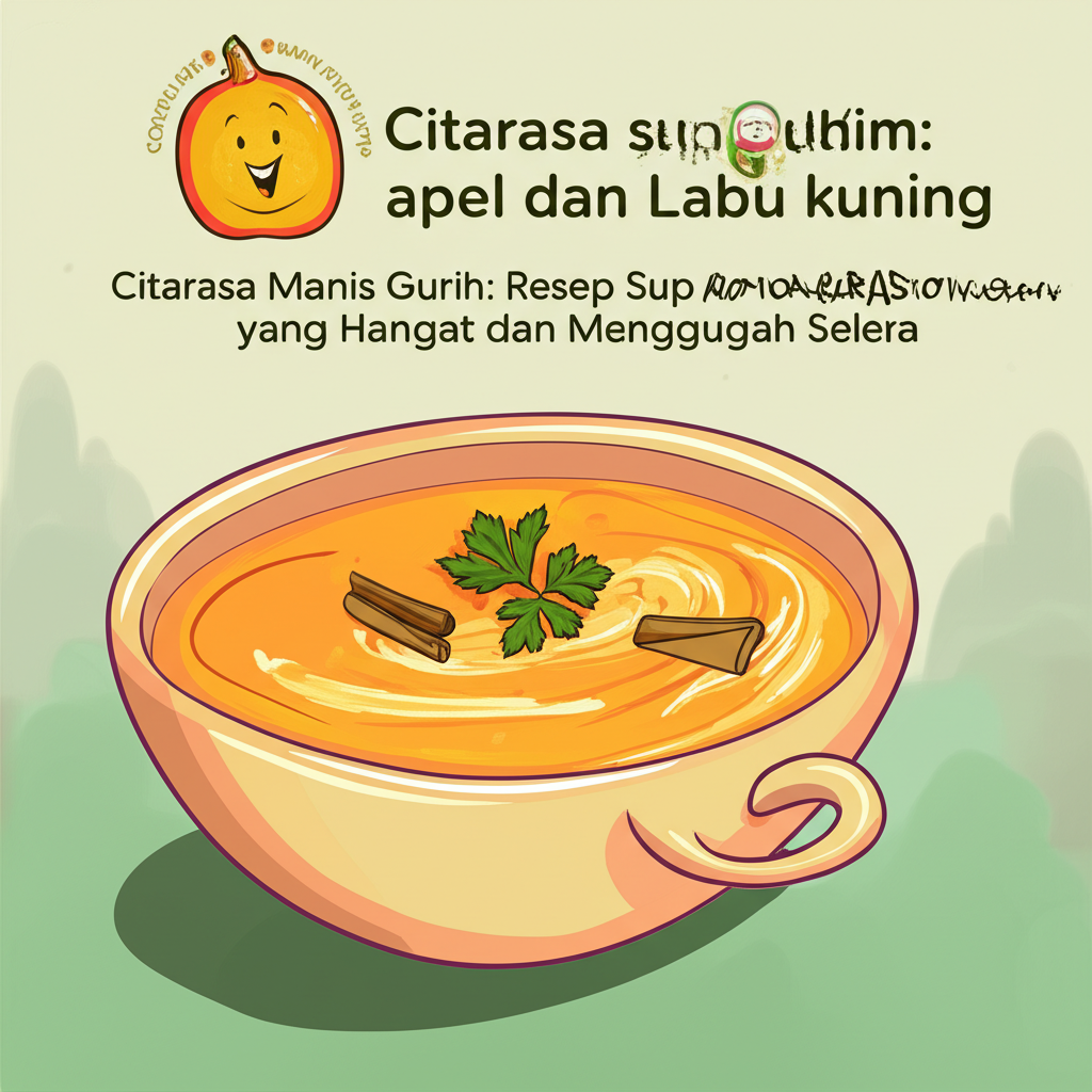 Citarasa Manis Gurih: Resep Sup Krim Apel dan Labu Kuning yang Hangat dan Menggugah Selera