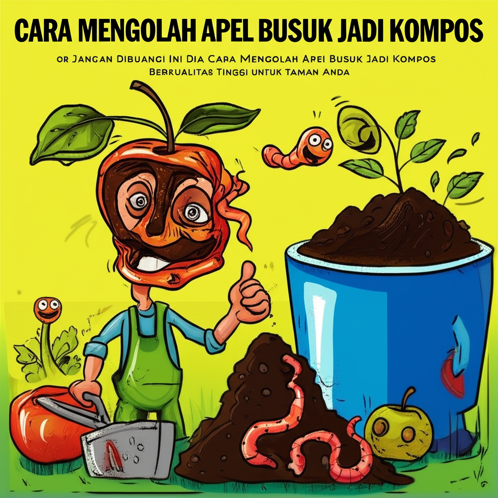 Jangan Dibuang! Ini Dia Cara Mengolah Apel Busuk Jadi Kompos Berkualitas Tinggi untuk Taman Anda