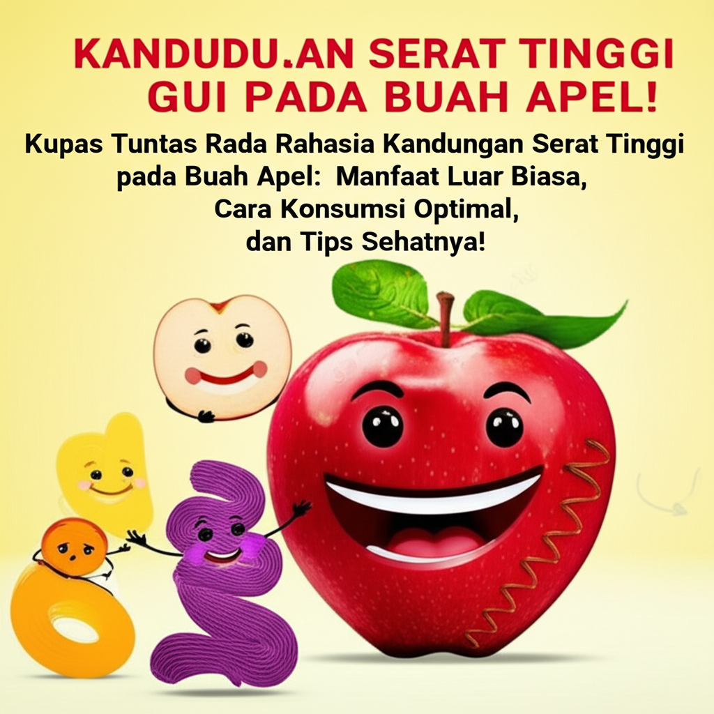 Kupas Tuntas Rahasia Kandungan Serat Tinggi pada Buah Apel: Manfaat Luar Biasa, Cara Konsumsi Optimal, dan Tips Sehatnya!
