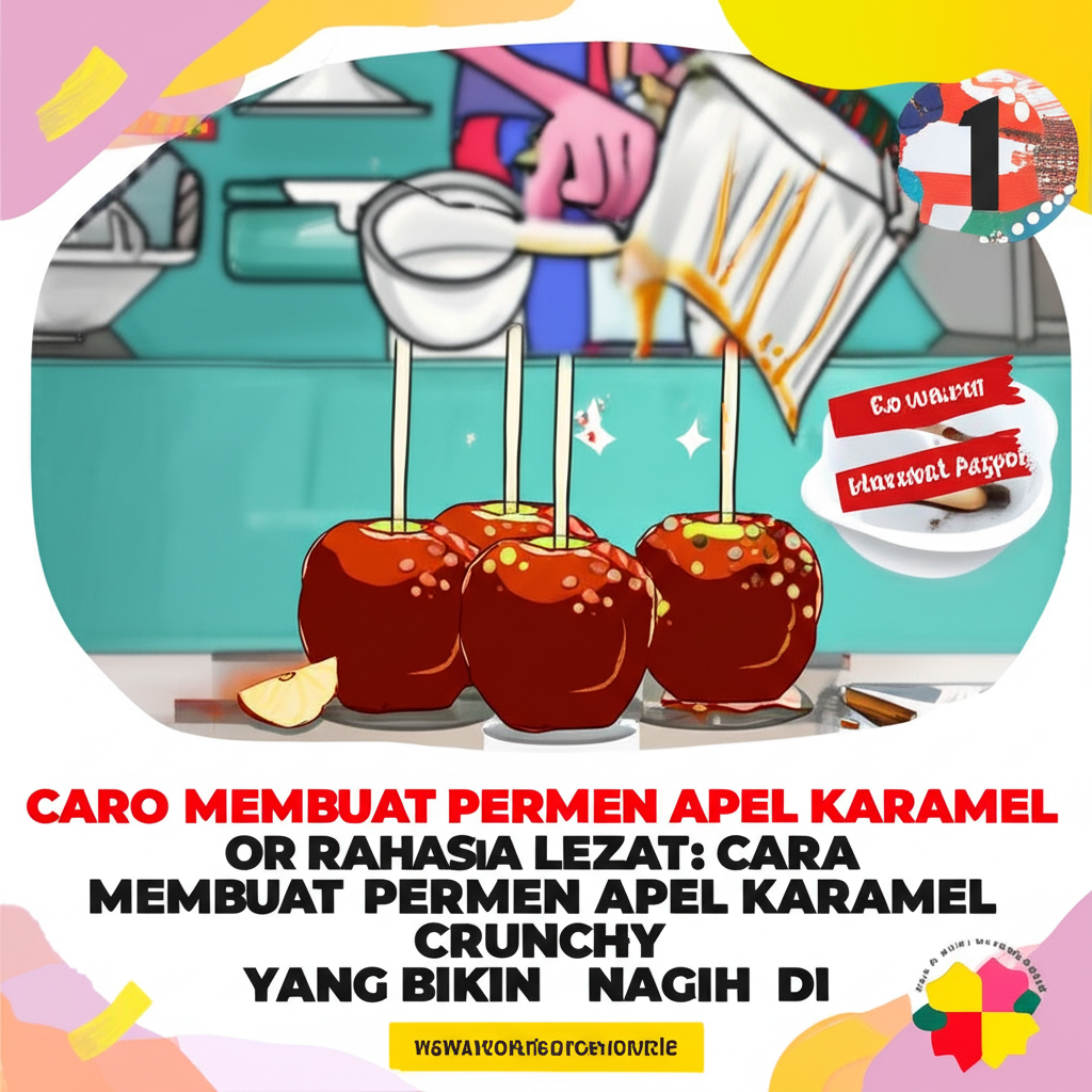 Rahasia Lezat: Cara Membuat Permen Apel Karamel Crunchy yang Bikin Nagih di Rumah!