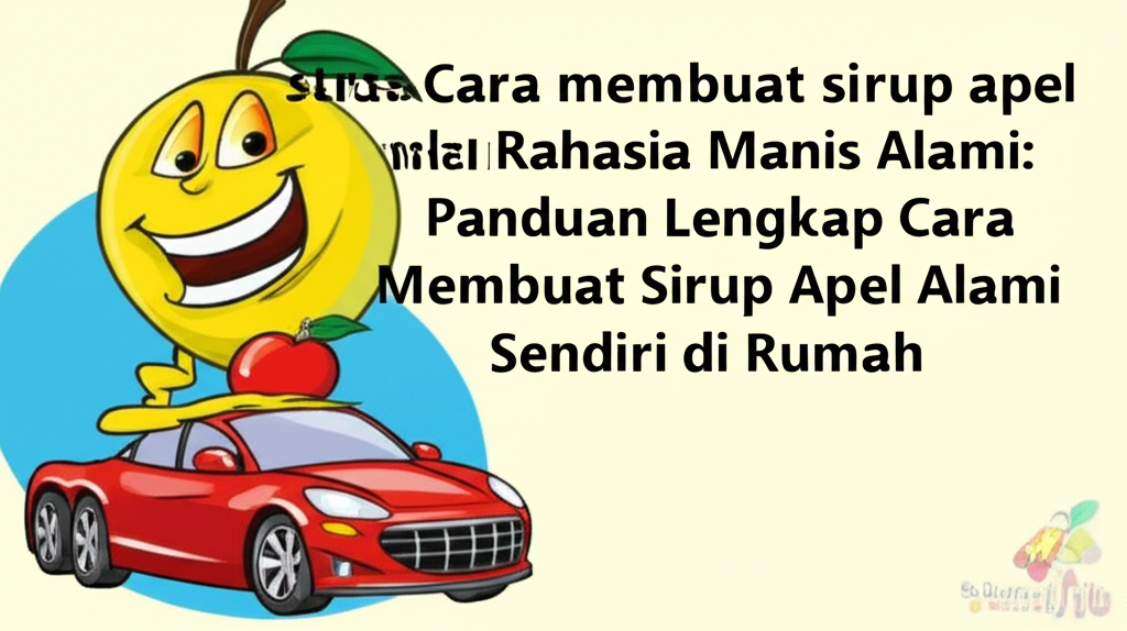 Rahasia Manis Alami: Panduan Lengkap Cara Membuat Sirup Apel Alami Sendiri di Rumah