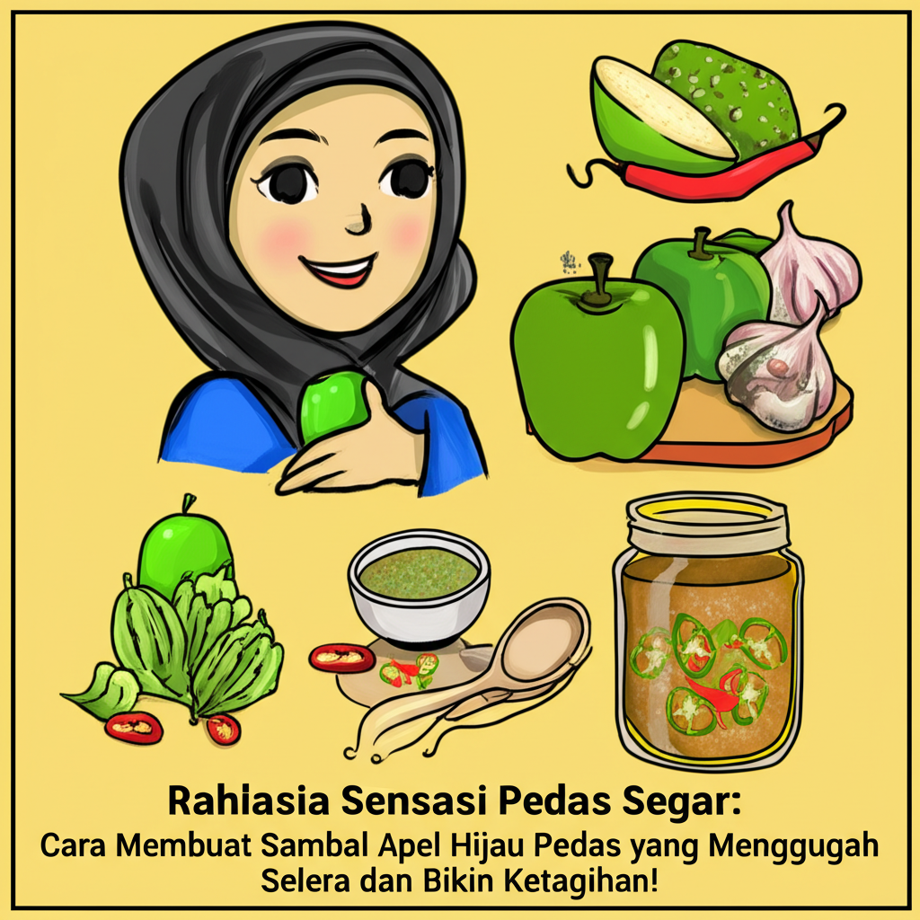 Rahasia Sensasi Pedas Segar: Cara Membuat Sambal Apel Hijau Pedas yang Menggugah Selera dan Bikin Ketagihan!