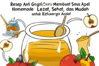 Resep Anti Gagal: Cara Membuat Saus Apel Homemade Lezat, Sehat, dan Mudah untuk Keluarga Anda!