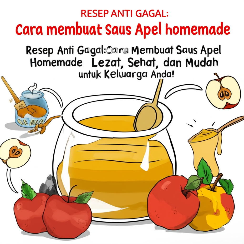 Resep Anti Gagal: Cara Membuat Saus Apel Homemade Lezat, Sehat, dan Mudah untuk Keluarga Anda!
