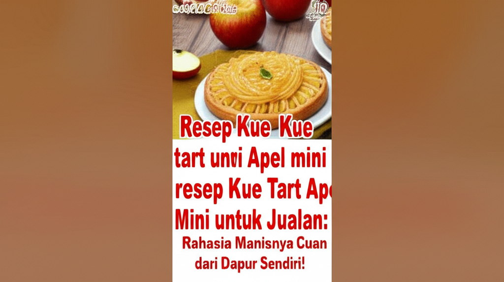Resep Kue Tart Apel Mini untuk Jualan: Rahasia Manisnya Cuan dari Dapur Sendiri!