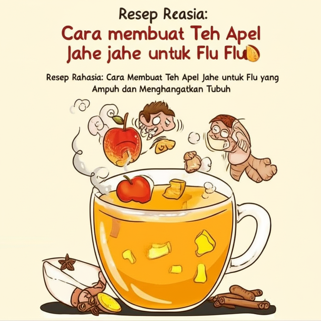 Resep Rahasia: Cara Membuat Teh Apel Jahe untuk Flu yang Ampuh dan Menghangatkan Tubuh