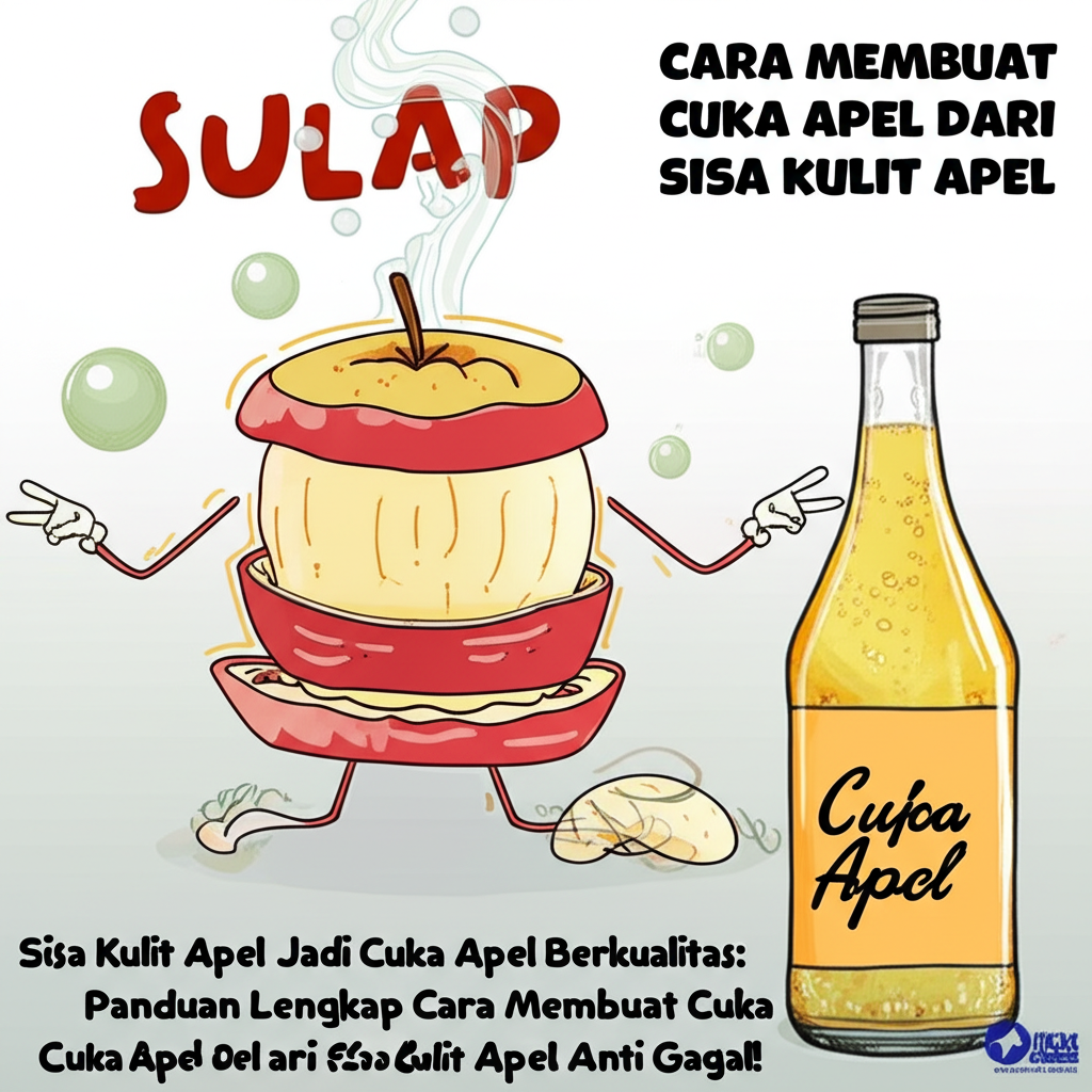 SULAP Sisa Kulit Apel Jadi Cuka Apel Berkualitas: Panduan Lengkap Cara Membuat Cuka Apel dari Sisa Kulit Apel Anti Gagal!