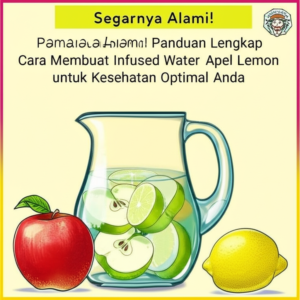 Segarnya Alami! Panduan Lengkap Cara Membuat Infused Water Apel Lemon untuk Kesehatan Optimal Anda